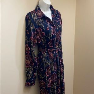 Ann Taylor Floral Button Dress NWT